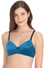 Load image into Gallery viewer, Amante Smooth Dreams Padded Non-wired T-shirt Bra - Mykonos Blue 82301
