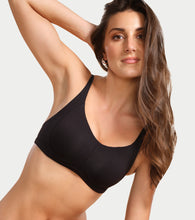 Load image into Gallery viewer, Enamor Innovations Intellifresh Antimicrobial Minimizer Everyday Cotton Bra for Women - Padded, Wirefree, Full Coverage - A058 (Black)

