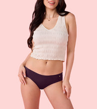 Load image into Gallery viewer, Enamor PB40 Innovations Invisi, All Day Comfort, Low Waist Bikini Panty for Women - No Visible Panty Lines, Sweat wicking, Free Cut, Regular Coverage -  Pack of 1 (Grape Wine)
