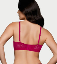 Load image into Gallery viewer, Enamor SMB04  Plunge Cup Non-Wired Bra, High Coverage (Red)
