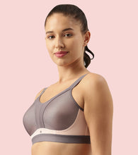 Load image into Gallery viewer, Enamor Innovations Y-panel  Bounce Control, Agion Scent Protect ,Women's Sports Bra - High-Impact, Padded, Wirefree, Full Coverage  - SB25 (Pearl)
