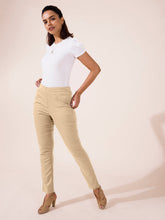 Load image into Gallery viewer, Go Colors Wheat Linen Pencil Pant
