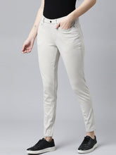 Load image into Gallery viewer, Go Colors Grey Mist Cotton Polyester Super Stretch Jeggings
