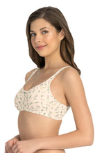 Load image into Gallery viewer, Amante Magic Shaper Non Padded Non Wired Support Bra - Pearled Ivory Print 78501
