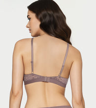 Load image into Gallery viewer, Enamor Lit Balconette Bra for Women Padded, Wire-Free, Medium Coverage, Lace Jacquard on Cups - SMB02 (Deep Taupe)
