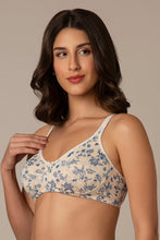 Load image into Gallery viewer, Amante Chic Comfort Non-Padded and Non-Wired Cotton Bra - Floral Print
