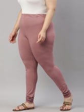 Load image into Gallery viewer, Go Colors Dusty Voilet Cotton Stretch Churidar
