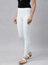 Load image into Gallery viewer, Go Colors Aqua Cotton Stretch Churidar

