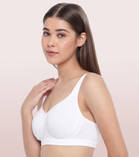 Load image into Gallery viewer, Enamor Encircle Side Shaping Lift With Wide Strap Women's Cotton Everyday Full Support Bra - Non Padded, Wirefree, Full-Coverage - A142
