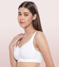 Load image into Gallery viewer, Enamor Encircle Side Shaping Lift With Wide Strap Women's Cotton Everyday Full Support Bra - Non Padded, Wirefree, Full-Coverage - A142
