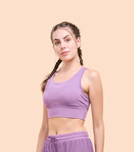Load image into Gallery viewer, Enamor A202 Basic Workout Sports Bra Medium Impact Dry Fit Longline Basic Sports Bra
