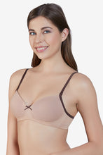 Load image into Gallery viewer, Amante Radiant Chic Padded Non-Wired Bra - Nude-Chocolate 24201

