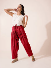 Load image into Gallery viewer, Go Colors Light Maroon Cotton Salwar
