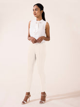 Load image into Gallery viewer, Go Colors Light Beige Roma Ponte Pants
