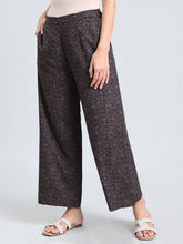 Load image into Gallery viewer, Go Colors Black Woven Viscose Printed Palazzo
