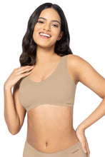 Load image into Gallery viewer, Amante Invisi Padded Non-Wired Effortless Bralette - Hazelnut 102401
