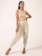 Load image into Gallery viewer, Go Colors Light Beige Viscose Stretch Patiala
