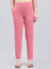 Load image into Gallery viewer, Go Colors Blush Pink Cotton Stretch Kurti pants
