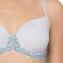 Load image into Gallery viewer, Wacoal Embrace Lace Contour Padded Wired 3/4th Cup Everyday Wear Medium coverage T-Shirt Bra - Light Blue 853191
