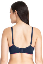 Load image into Gallery viewer, Amante Casual Chic Solid Padded Non-Wired T-Shirt Bra - Midnight-Red Obsession 10901
