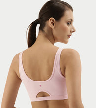 Load image into Gallery viewer, Enamor Easy Slip-On and Back Keyhole Women's Cotton Everyday Beginner's Bra - Padded, Wirefree, Full Coverage - A106 (Blushing Bride)
