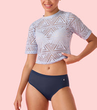 Load image into Gallery viewer, Enamor IP02 Innovations Invisi, Fit Flex, No Visible Panty Lines, All Day Comfort, Mid Waist Brief Panty for Women - Breathable Lightweight Fabric, Antimicrobial with Stain Release, Bonded Free Cut, Regular Coverage -  Pack of 1 (Navy)
