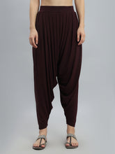 Load image into Gallery viewer, Go Colors Dark Wine Viscose Stretch Patiala
