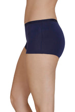 Load image into Gallery viewer, Amante Solid Mid Rise Boyleg Panty - Midnight 89801
