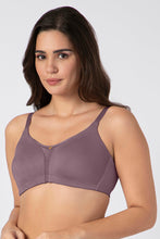 Load image into Gallery viewer, Amante Chic Smooth Non-Padded Non-Wired Minimizer Bra - Grape Shake 09801
