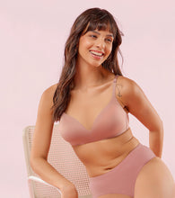 Load image into Gallery viewer, Enamor Innovations Invisibra, Ultra smooth, Flexi Wire Lift, Bonded, Women's T-Shirt Bra - Seamless, No-Pinch, Padded, Wirefree, Medium Coverage - F084 (Brown Blush)
