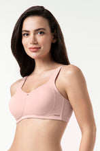 Load image into Gallery viewer, Amante Cotton Super Support Solid Non-Padded Non-Wired Bra - Blush Pink 93401
