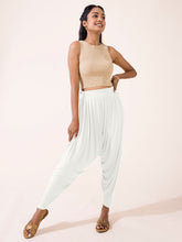 Load image into Gallery viewer, Go Colors Ecru Viscose Stretch Patiala
