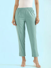 Load image into Gallery viewer, Go Colors Light Mint Cotton Pencil Pant
