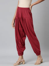 Load image into Gallery viewer, Go Colors Cherry Woven Viscose Harem Pant
