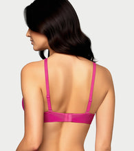 Load image into Gallery viewer, Enamor BambooBliss Lace Plunge Bra, Padded, Wire Free, High Coverage - IB25 (Queen Pink)
