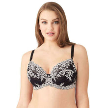 Load image into Gallery viewer, Wacoal Embrace Lace Non Padded Wired 3/4th Cup Bridal Wear Medium coverage Fashion Bra - Black 65191
