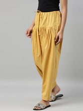 Load image into Gallery viewer, Go Colors Light Mustard Cotton Salwar
