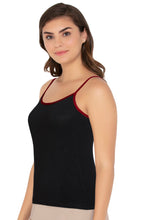 Load image into Gallery viewer, Amante Modal Camisole - Blk-Crim 82501

