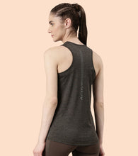 Load image into Gallery viewer, Enamor Athleisure- A308BASIC WORKOUT TANK | DRY FIT RACER TANK WITH REFECTIVE GRAPHICRELAXED FIT | REGULAR LENGTH
