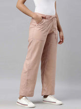 Load image into Gallery viewer, Go Colors Baby Pink Linen Cargo Pants
