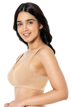 Load image into Gallery viewer, Amante Cotton Chic Support Solid Non Padded Non-Wired Bra - Sandalwood 93101
