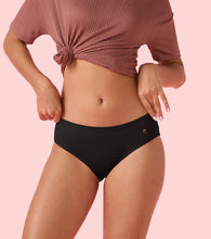 Load image into Gallery viewer, Enamor CR17 Chic Stretch Cotton, All Day Comfort, Mid Waist Hipster Panty for Women - Naturally Breathable, Antimicrobial with Stain release, Inner Elastic, Full Coverage -  Pack of 5 (Jet Black)
