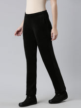 Load image into Gallery viewer, Go Colors Black Velour Ultra Warm Pants

