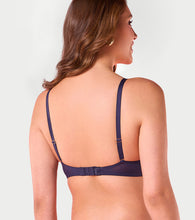 Load image into Gallery viewer, Enamor F193 Padded Wire-Free Medium Coverage Glam Scroll Plunge Bra - Aqua Swill
