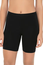 Load image into Gallery viewer, Amante Smooth Mid-thigh Cotton Shortie Liner (Pack of 2) - Black-Black 76902

