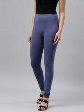 Load image into Gallery viewer, Go Colors Jeans Blue Cotton Stretch Churidar
