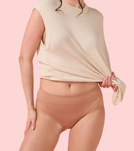 Load image into Gallery viewer, Enamor IP01 Innovations Bamboo Bliss, Anti Rash, All Day Comfort, Mid Waist Brief Panty for Women - Super Soft, Naturally Absorbent, Antimicrobial with Stain release, Inner Elastic, Full Coverage-  Pack of 1 (Honey Beige)
