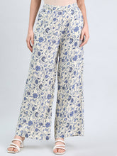 Load image into Gallery viewer, Go Colors Beige Woven Viscose Printed Palazzo
