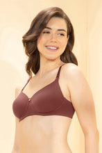 Load image into Gallery viewer, Amante Breathable Easy Padded Wired Cotton Bra - Caramel Nude 107001
