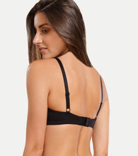 Load image into Gallery viewer, Enamor Innovations Intellifresh Antimicrobial Minimizer Everyday Cotton Bra for Women - Padded, Wirefree, Full Coverage - A058 (Black)
